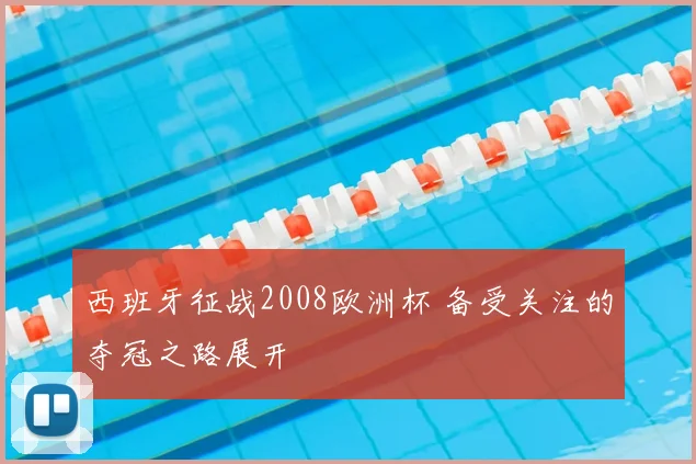 西班牙征战2008欧洲杯 备受关注的夺冠之路展开